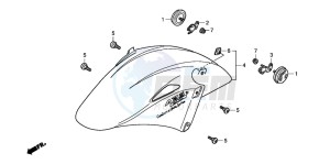 VFR800A drawing FRONT FENDER