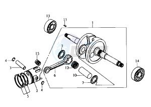 MASK - 50 cc drawing CRANKSHAFT