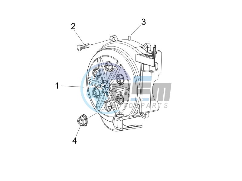 Flywheel magneto cover - Oil filter