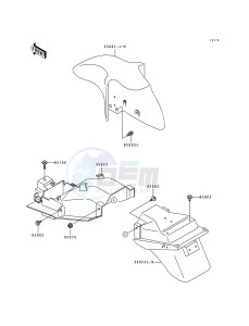 ZX 600 D [NINJA ZX-6] (D1) [NINJA ZX-6] drawing FENDER