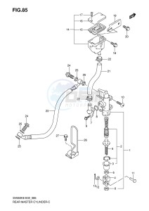 SV650 (E2) drawing REAR MASTER CYLINDER (SV650K8 UK8 SK8 SUK8 K9 UK9 SK9 SUK9 SL0 SUL0)