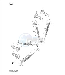 SV650/S drawing VALVE