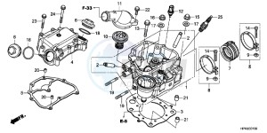 CBR650FAG CBR650F 6ED - (6ED) drawing CYLINDER HEAD