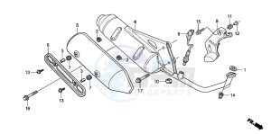 PES125 drawing EXHAUST MUFFLER