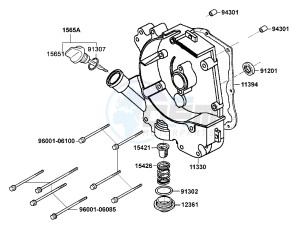 AGILITY 50 10 inch Netherlands drawing Right Crankcase Cover