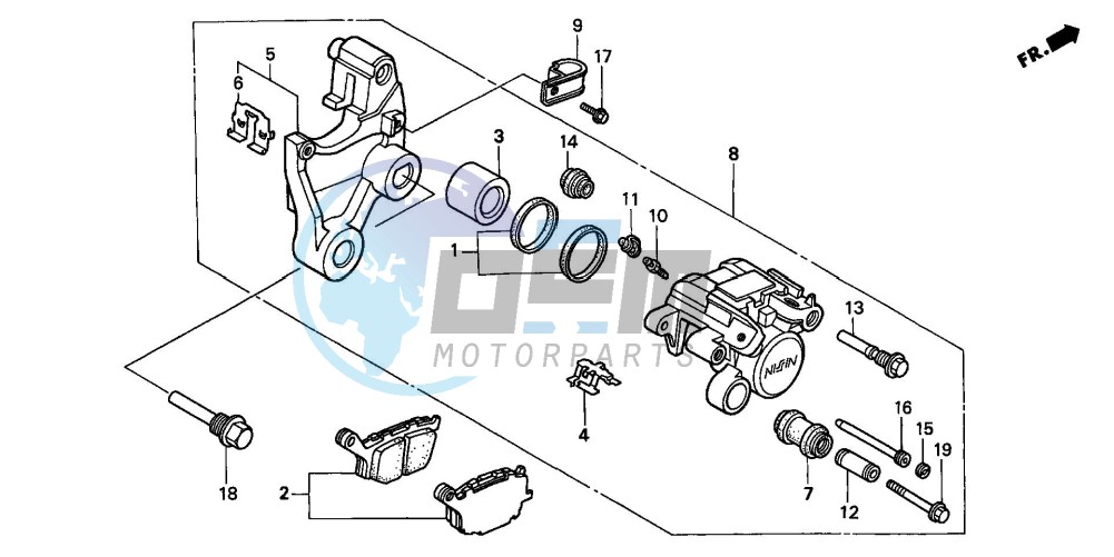 REAR BRAKE CALIPER