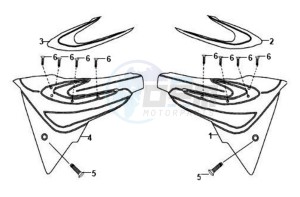 XS-125-K drawing COWLING L / R