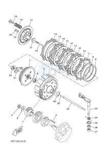 WR125R (22B7 22B7 22B7) drawing CLUTCH