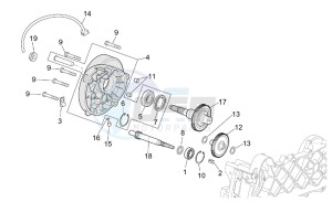 Scarabeo 50 4t 2v e2 drawing Transmission