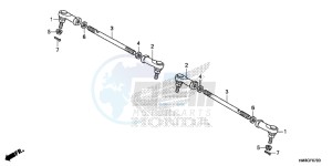 TRX250TME FOURTRAX RECON Europe Direct - (ED) drawing TIE ROD