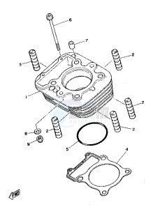 TT A 350 drawing CYLINDER