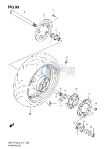 GSX-R750 drawing REAR WHEEL L3