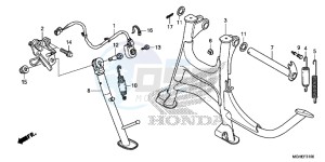 VFR1200XE CrossTourer - VFR1200X 2ED - (2ED) drawing STAND