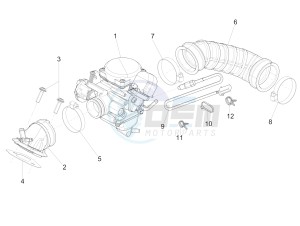 Liberty 125 4t Delivery e3 Single drawing Carburettor, assembly - Union pipe