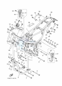 XT250 XT250M (B1UC) drawing FRAME