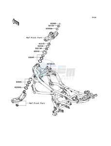 VERSYS KLE650CCF XX (EU ME A(FRICA) drawing Frame