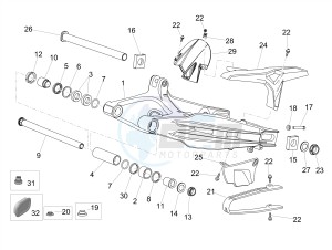 DORSODURO 900 E4 ABS (NAFTA) drawing Swing arm