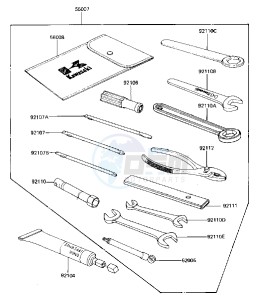 KZ 750 M [CSR TWIN] (M1) [CSR TWIN] drawing OWNER TOOLS