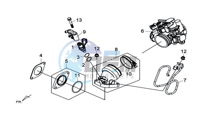 INLET / FUEL INJECTOR / THROTTLE VALVE BODY