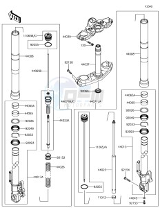 VERSYS 650 ABS KLE650FHFA XX (EU ME A(FRICA) drawing Front Fork