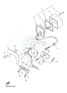 SR400 (2RDB) drawing TAILLIGHT