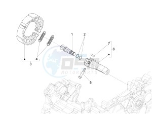 Liberty 150 4t 3v ie lem ( Vietnam ) drawing Rear brake - Brake jaw