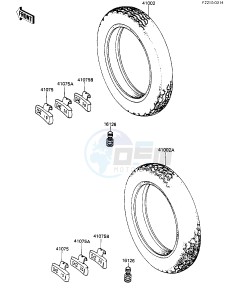 KZ 550 F [SPECTRE] (F1-F2) [SPECTRE] drawing TIRES