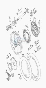 FLEXER_XL_L1 50 L1 drawing Rear wheel