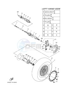 YXZ1000ETS YXZ10YESH YXZ1000R EPS SS SPECIAL EDITION (B57J) drawing FRONT WHEEL