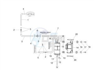 SHIVER 900 E4 ABS (EMEA, LATAM) drawing Fuel vapour recover system