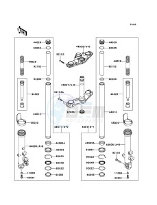 ER-6n ABS ER650B8F GB XX (EU ME A(FRICA) drawing Front Fork