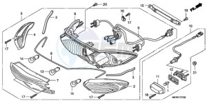 CBF600NA9 UK - (E / ABS MKH) drawing REAR COMBINATION LIGHT