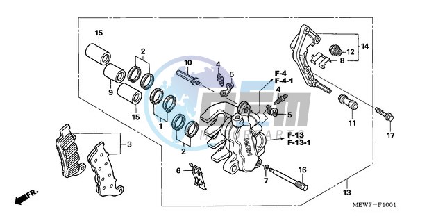 L. FRONT BRAKE CALIPER