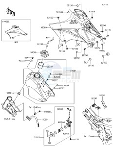 KLX110 KLX110CGF EU drawing Fuel Tank