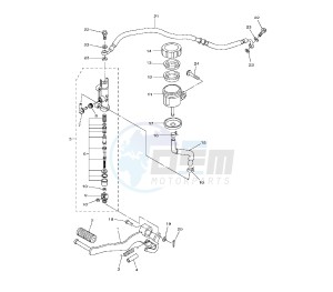 FZ8-S 800 drawing REAR MASTER CYLINDER