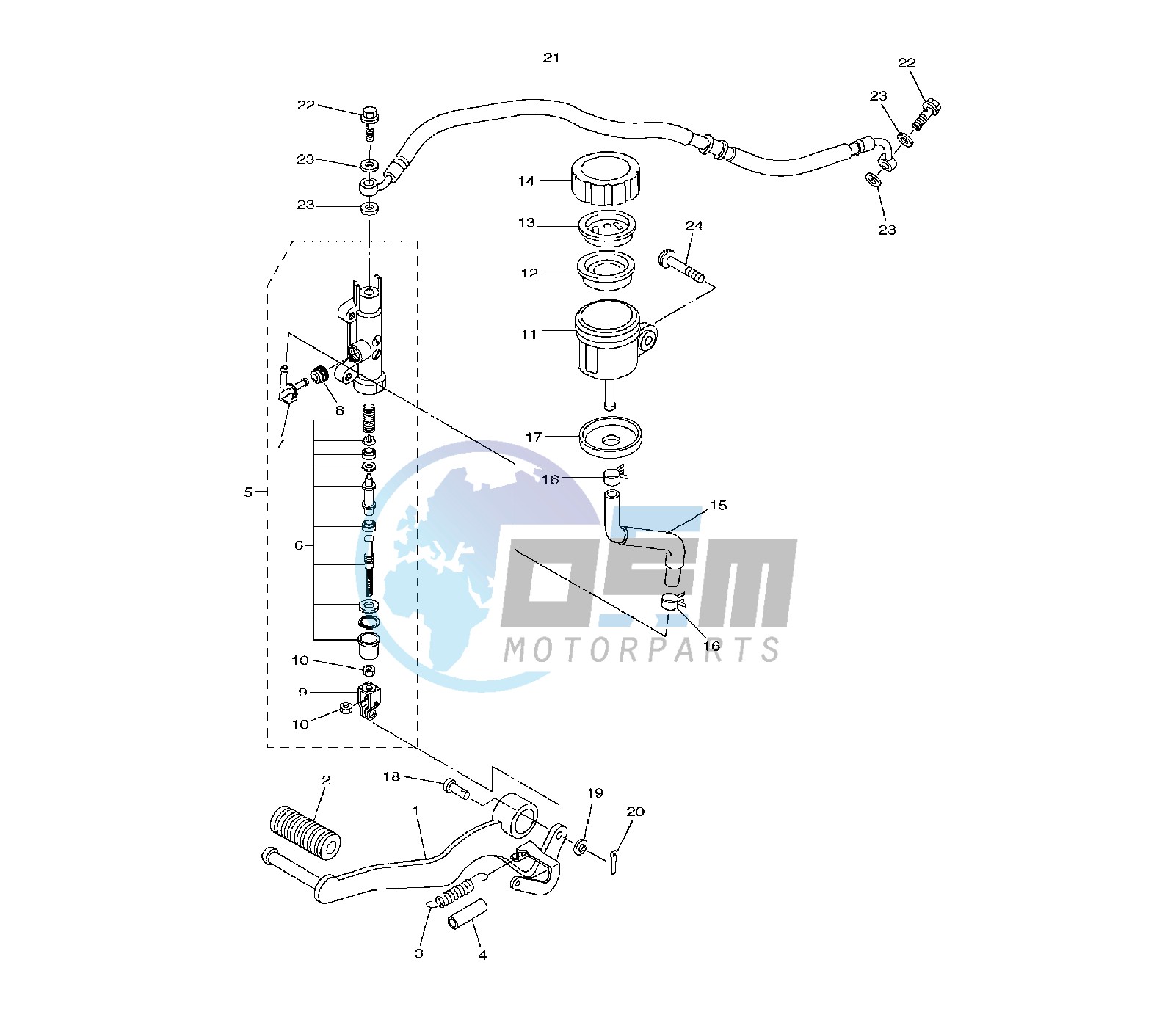 REAR MASTER CYLINDER