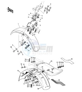 G5 100 drawing FENDERS -- 72-73 G5-A- -