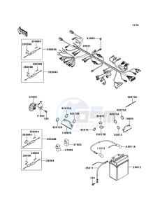 KVF360 4x4 KVF360ACF EU GB drawing Chassis Electrical Equipment