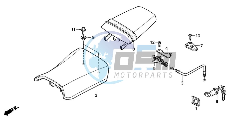 SEAT (CBR600F42-3/FS/FR)