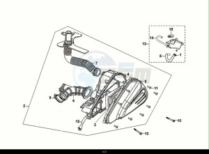 JET 14 125 LC ABS (E5) (XC12WZ-EU) (M1) drawing AIR CLEANER