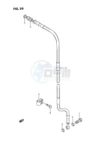 RM80 (E24) drawing FRONT BRAKE HOSE