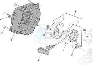 SR 50 ie AND carb. USA drawing Flywheel