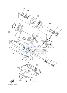 YFM250R YFM25RB RAPTOR 250 (1BTG 1BTH 1BTJ) drawing REAR ARM