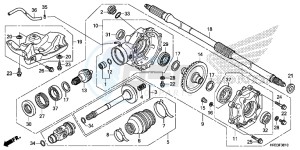 TRX420TE1E TRX420 ED drawing REAR FINAL GEAR