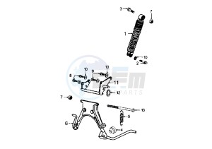 X–FIGHT - 100 cc drawing STAND-SHOCK ABSORBER