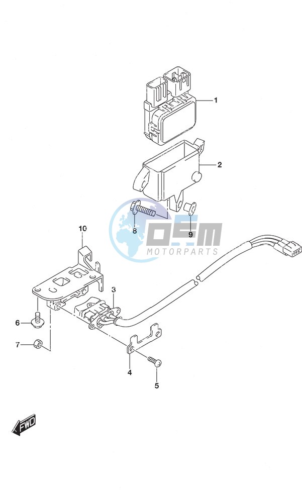 PTT Switch Tiller Handle w/Power Tilt