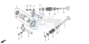 FES150 125 S-WING drawing CAMSHAFT/VALVE