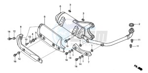 SCV100 LEAD drawing EXHAUST MUFFLER