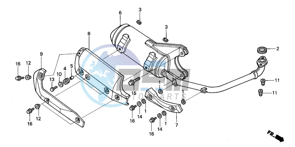 EXHAUST MUFFLER