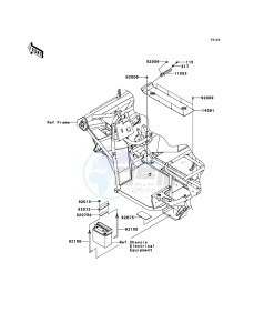 MULE 600 KAF400-B1 EU drawing Engine Mount